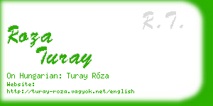 roza turay business card